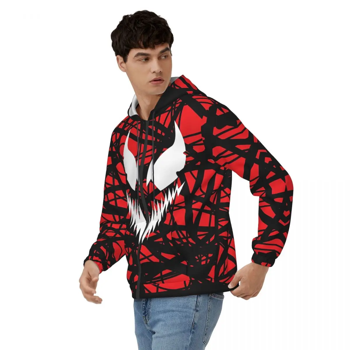 Carnage Men's Hoodie Marvel Venom Film Clothing  Awesome Hoodies Winter