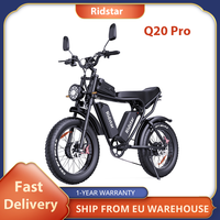 Ridstar Q20 Pro Electric Bike 2*1000W Motor, 52V 20AH Dual Battery, 20*4 Inch Fat Tires Off-road E-Bike 55km/H Max Speed