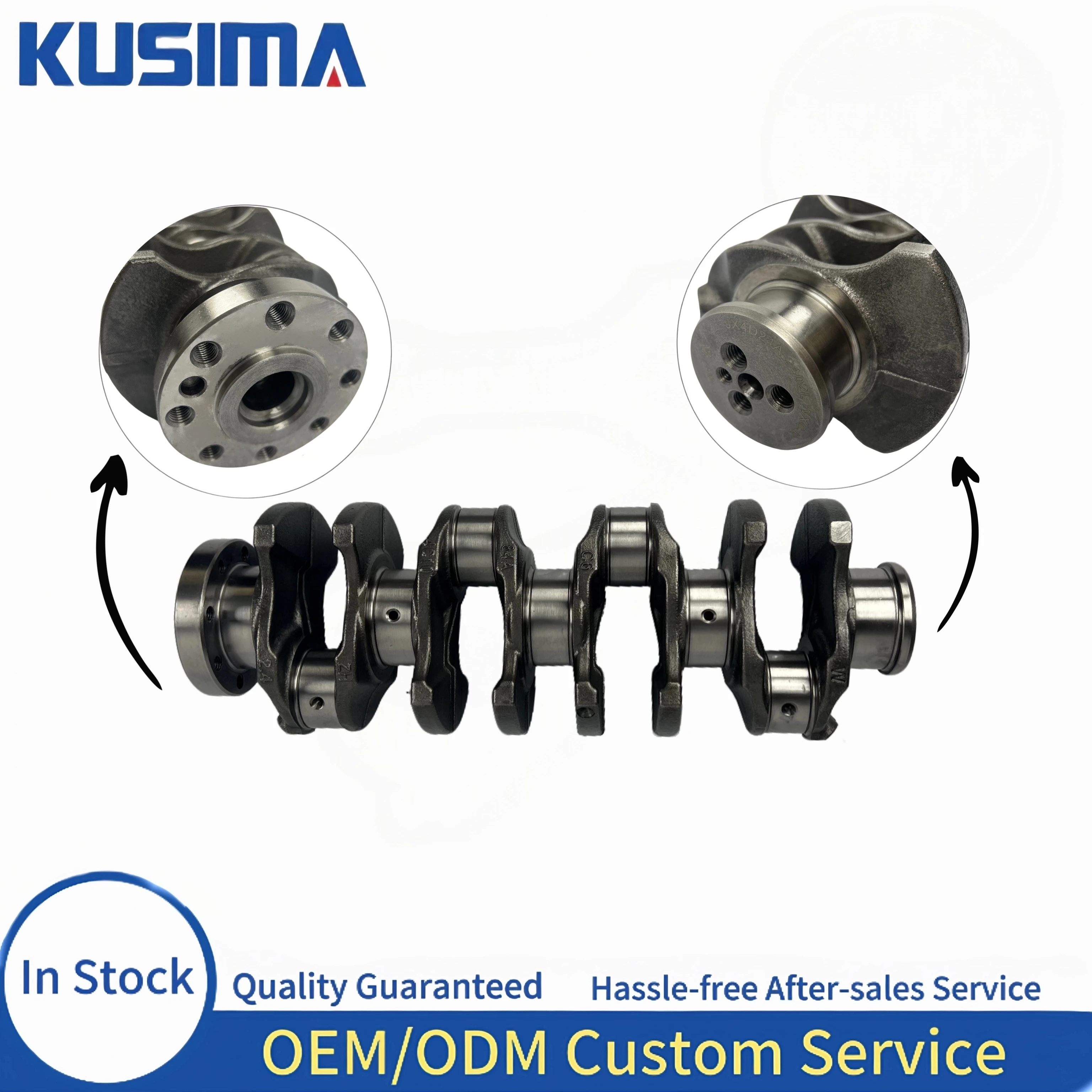 OEM Standard V348 Diesel Cranks Crankshaft for Ford Transit V348 2.2 2.4 Puma Engine 12 Months Warranty High Durability
