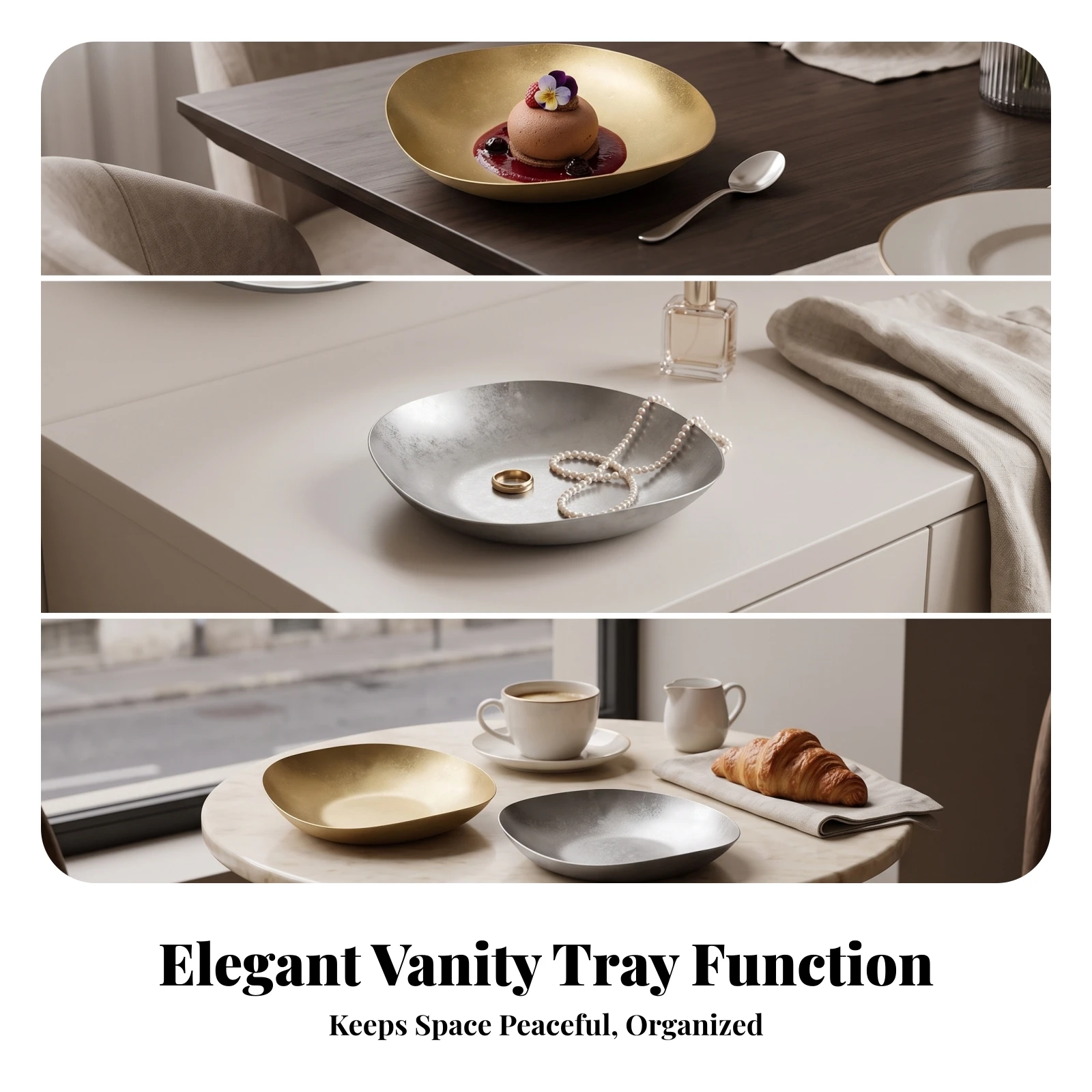 Cold Dish Plate Unbreakable Metal Plates Stainless Steel Plate Dishwasher Safe Stainless Steel Plates Shatterproof