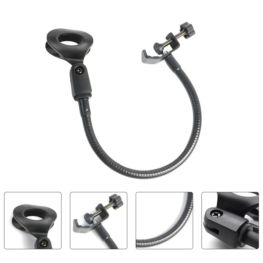 

2pcs C-Type Microphone Racks Black Metal Mic Holder Flexible Gooseneck For Studio Recording Broadcasting Podcasting Shelves