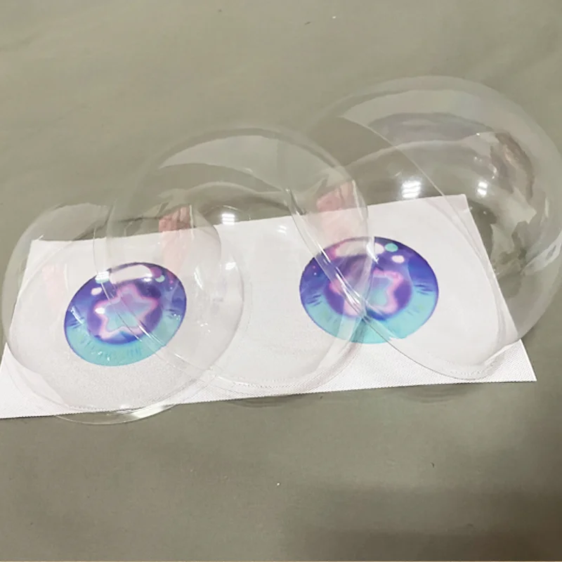 Animal Eye Material Animal Head Production Material Package Animal Eye Transparent Soft Plastic Hemisphere Shell
