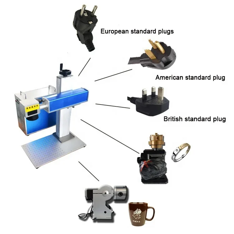 Fiber Marking Engraving Machine For Sale Factory Directly Price Blade Knife Source Metal Materials