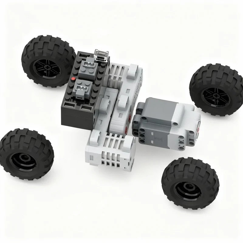 557pcs MOC Mini Trophy Truck Technical Model Building Blocks Construction Toy Idea Education Christmas Gifts Brick Birthday