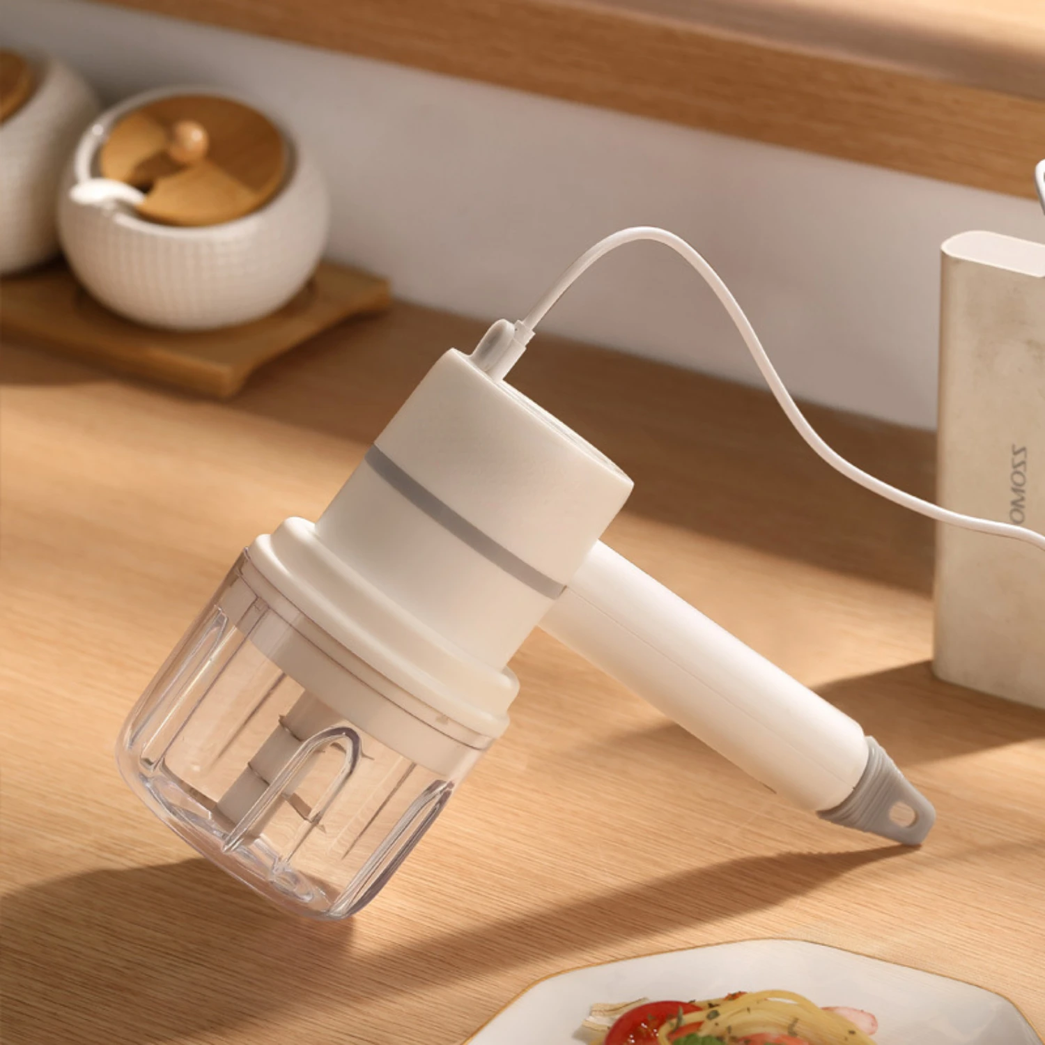 Wireless Mini Vegetable Crusher Mixer - Portable Mixer Crusher