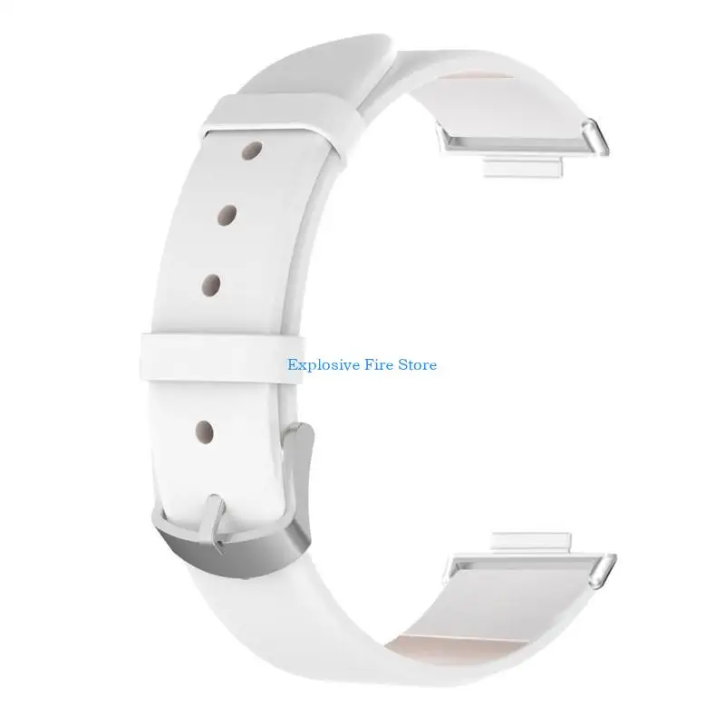 

C4DB, совместимый с полосой 8 Band Регулируемая кожаная стирка заменить браслетные браслеты для ремня водонепроницаемые пояс