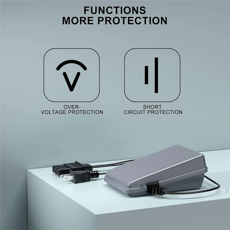 ABXF-сменная педаль для швейной машины Brother и шнур питания для Brother Jx2517 Lx3817 Ls2125 Xm2701 1034D, вилка стандарта США