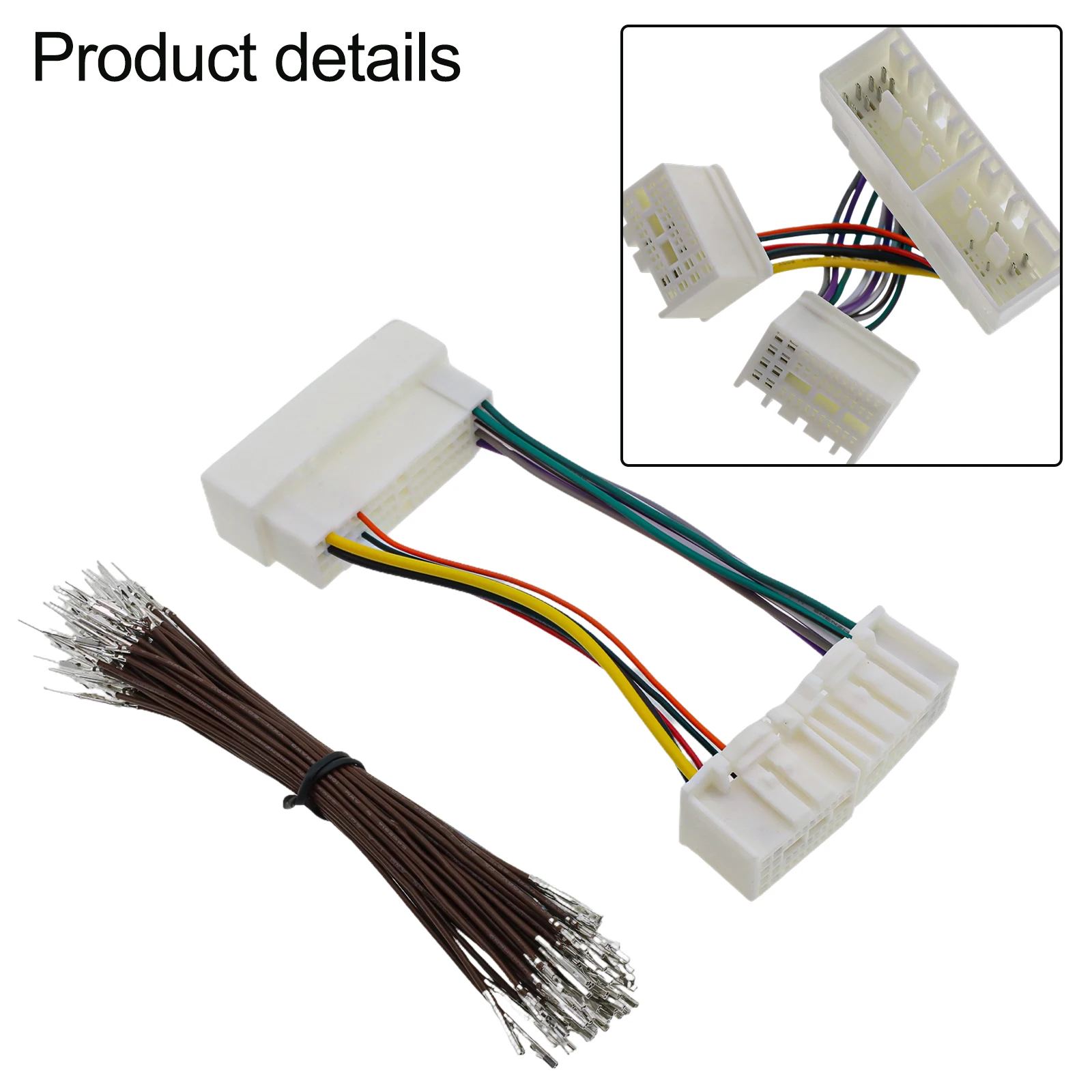 Perfect Fit for Various For KIA and Models Car Radio Wiring Harness Adapter 13pin+60pin MaleFemale  Perfect Fit