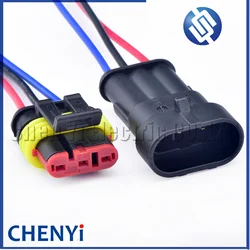 3 Pin male or female Automotive waterproof connector turbo speed sensor Wire harness plug 282087-1 282105-1