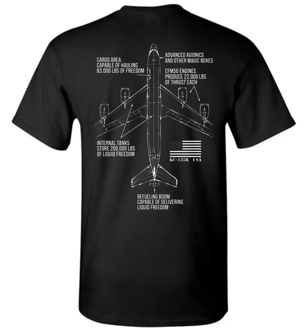 

Brings The Freedom US Air Force KC-135 Stratotanker T-Shirt. Summer Cotton Short Sleeve O-Neck Mens T Shirt New S-3XL
