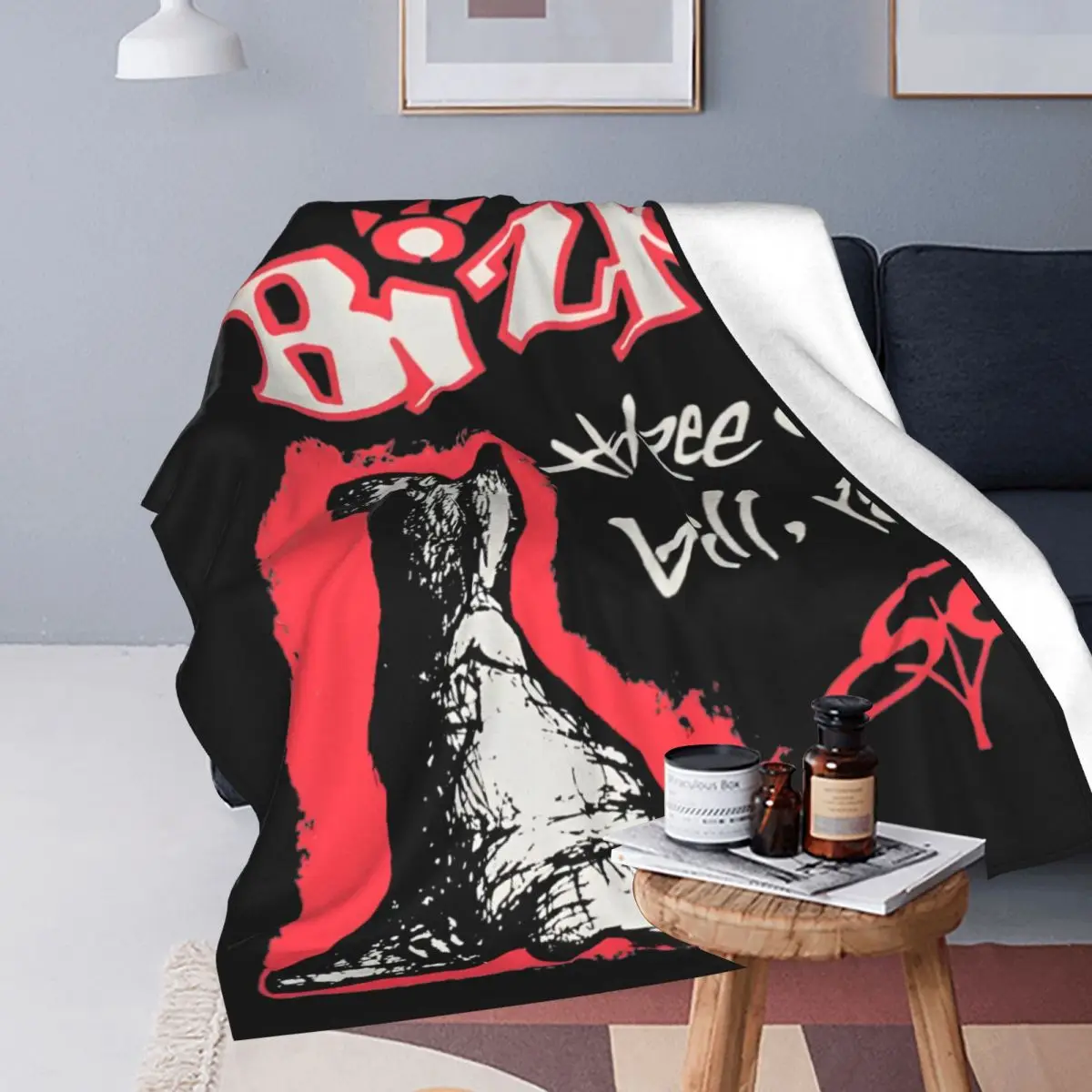 1997 Limp Bizkit Black Double Sided Blankets Fleece Spring/Autumn Breathable Soft Throw Blankets for Sofa Travel Bedspreads