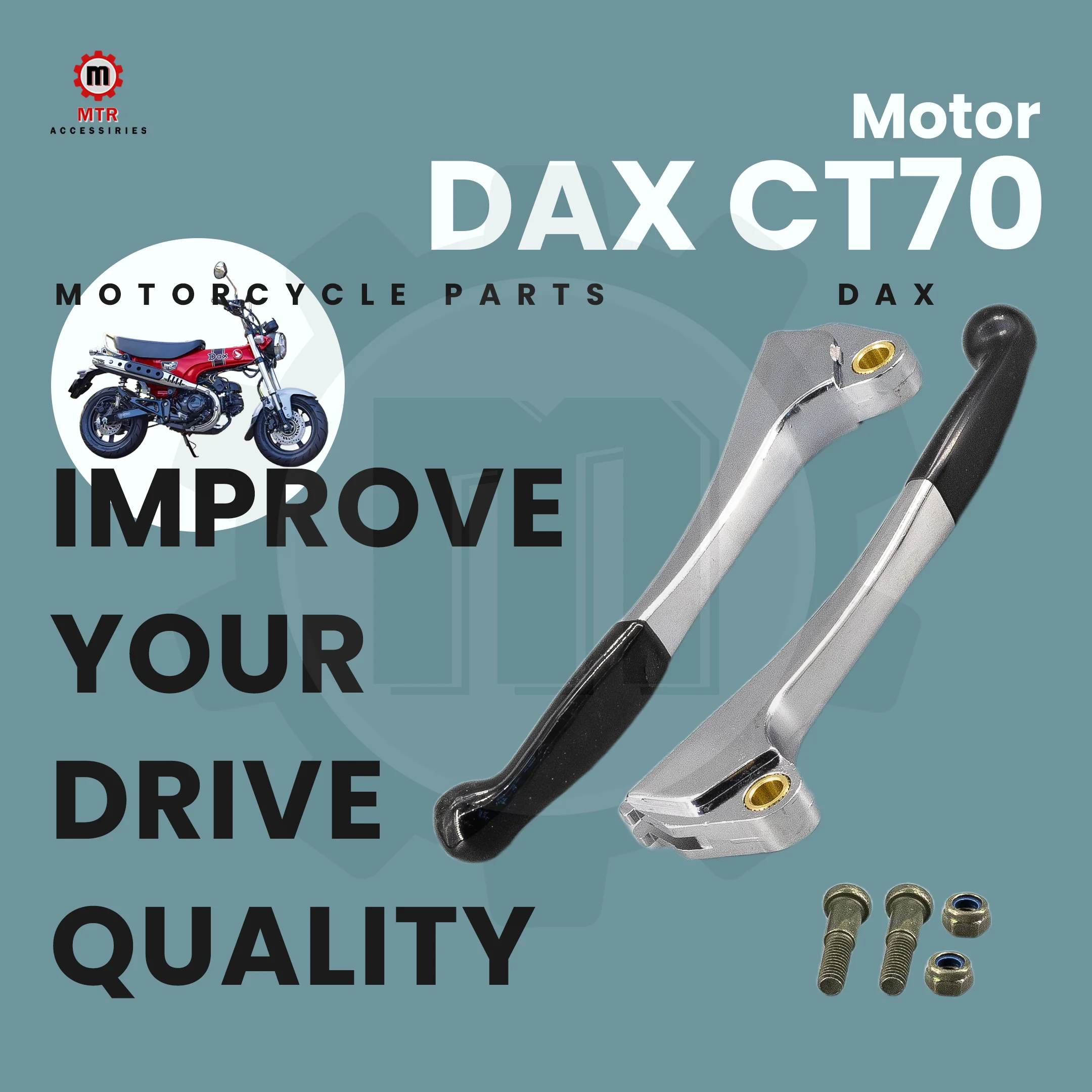 

Тормозные рычаги ST70 Тормозные ручки CT70 Кермо гальваническое серебро DAX CT70 ST70 Запчасти Аксессуары для мотоциклов