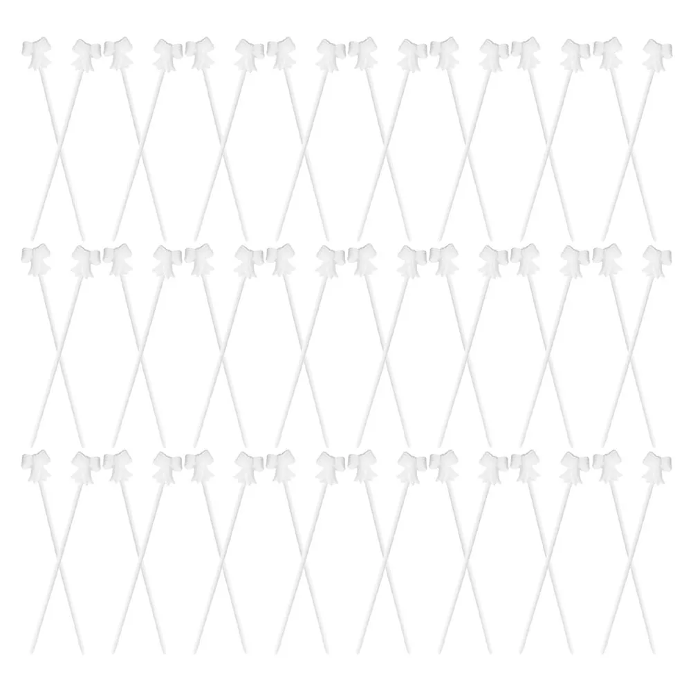 

100pcs Balloon Sticks Reusable Bowknot Support Rods Plastic Stand Holders For Party Birthday Decorations Centerpieces Table