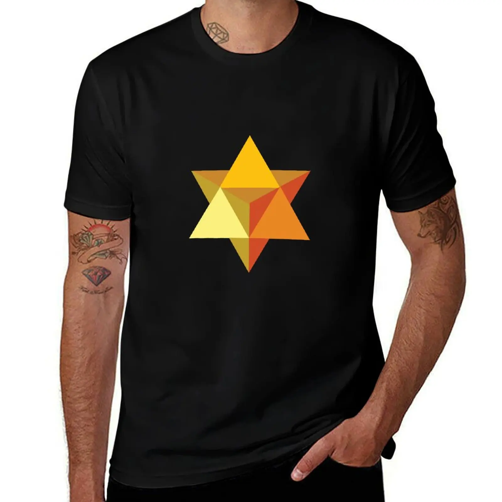 

Star Tetrahedron (merkaba) T-Shirt anime t shirts summer clothes men t shirt