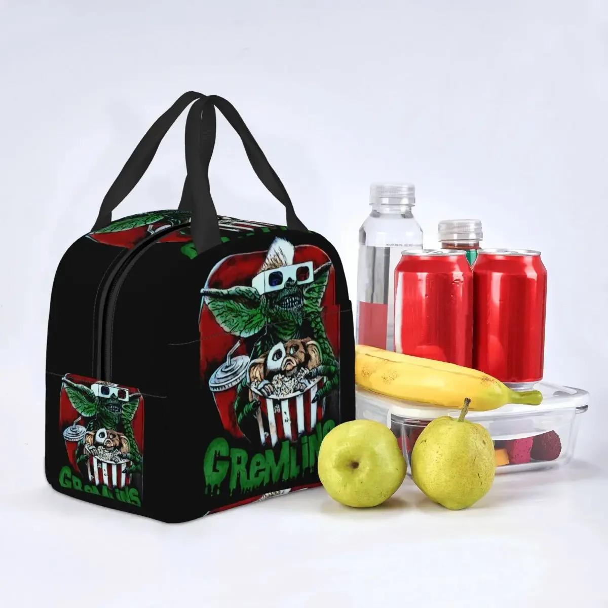 Gizmo Mogwai Gremlins Lunch Bag Women Resuable Cooler Thermal Insulated Lunch Box for Outdoor Camping Picnic Food Tote Bags