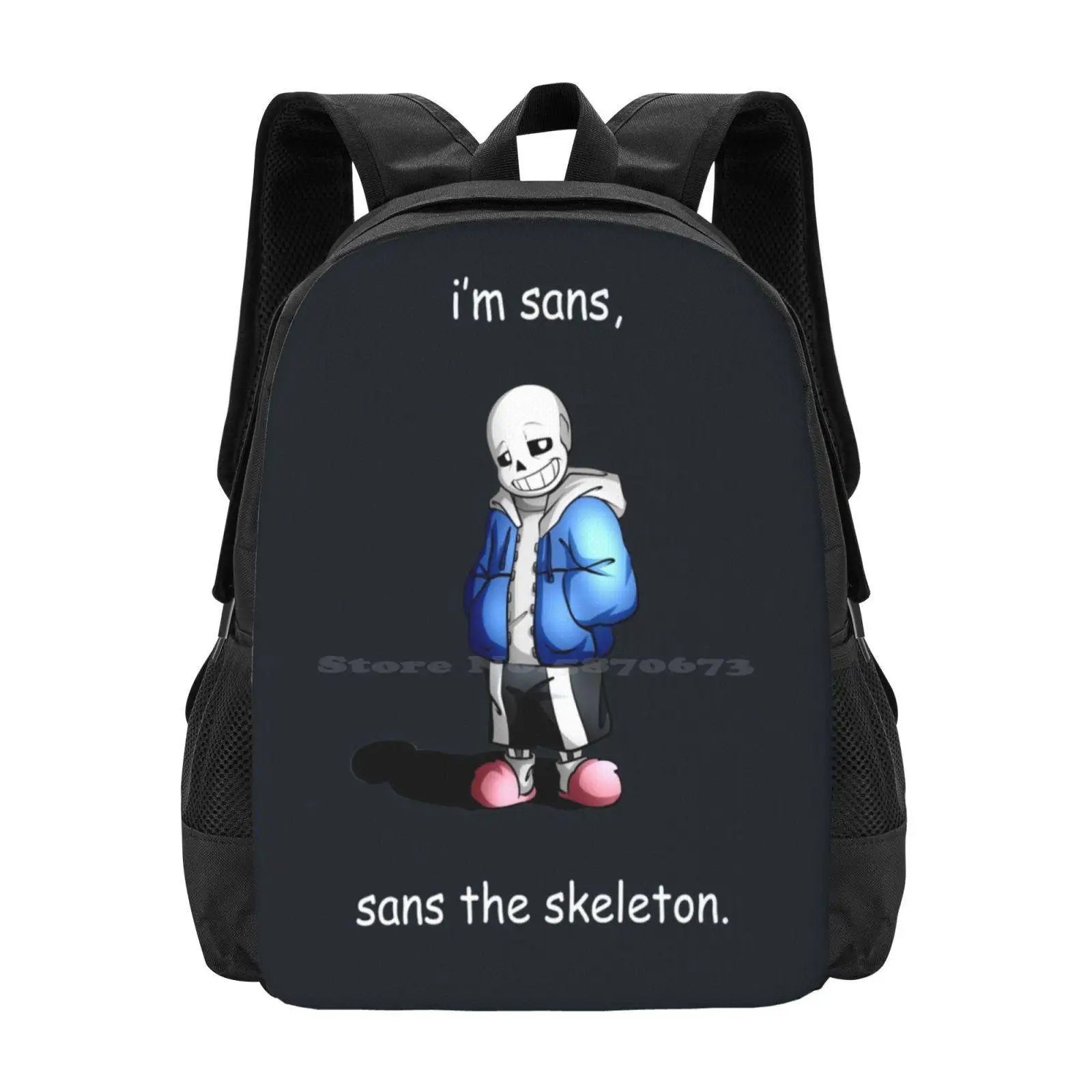 

Я Sans , Sans The Skeleton. Рюкзак для студентов, школьный ноутбук, дорожная сумка Undertale Sans Fan Art Ut, видеоигра Undertale Art