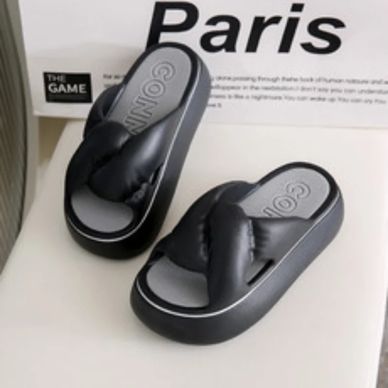 2024 Summer New Women's EVA Home Slippers Outdoor Soft Soled Thick Soled Sandals