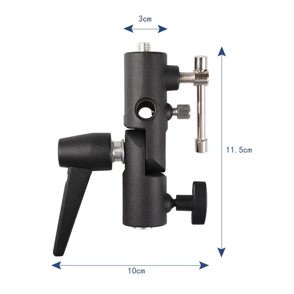 1pc Camera Flash Bracket H-Type Mount Versatile Bracket Mounts Adapter With Umbrella Softbox Holder Live Tripod Light Parts