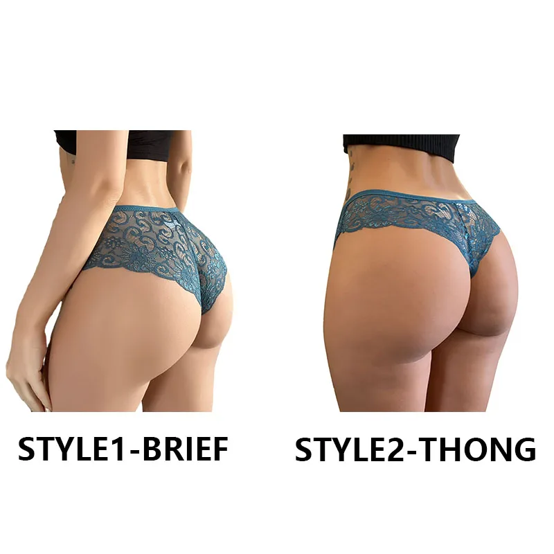 Mode Sexy Slipje Comfortabele Slips Prachtige Crochless Shorts Effen Lingerie Kanten Strik String Uitgehold Damesondergoed