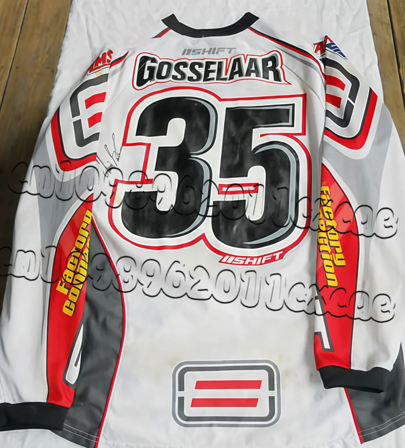 هوندا سباق بأكمام طويلة التجفيف السريع تنفس شبكة ثلاثية الأبعاد مطبوعة الرجال الرياضة وظيفية طويلة الأكمام التجفيف السريع تي شيرت