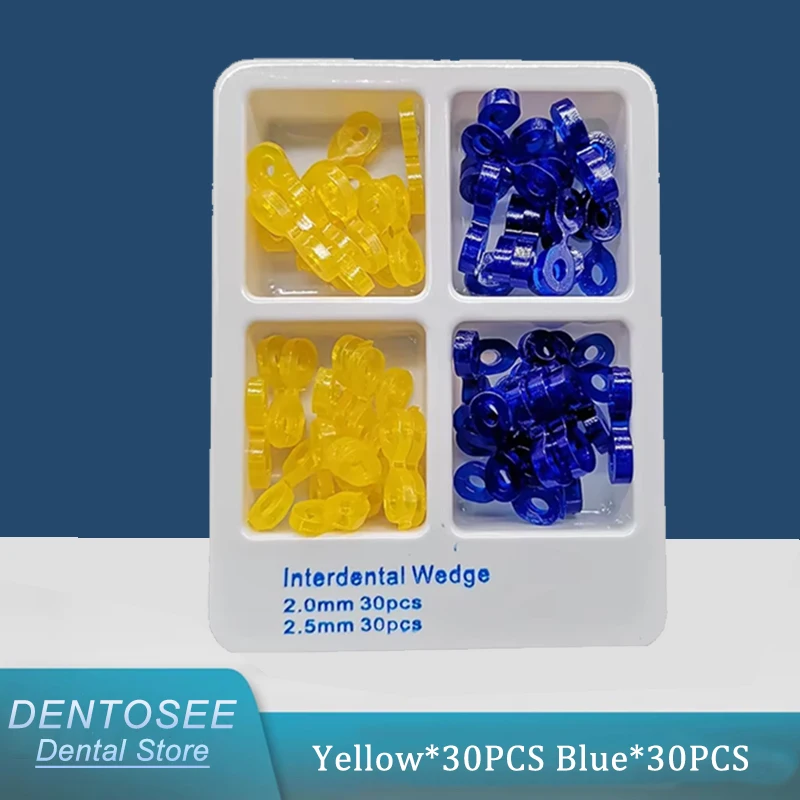

60Pcs Dental Elastic Rubber Wedges Matrix Matrices Dam Composite Separator Teeth Dentistry Tools for Dentist Clinic Orthodontic