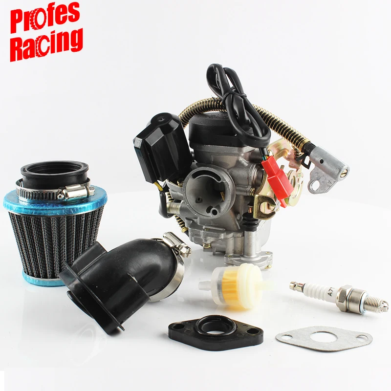 Motorcycle Carburetor Kit PD18J 18mm GY6 50cc SCOOTER MOPED PD18J CARBURETOR CARB 139QMB 139QMA ATV QUADS GO KART BUGGY