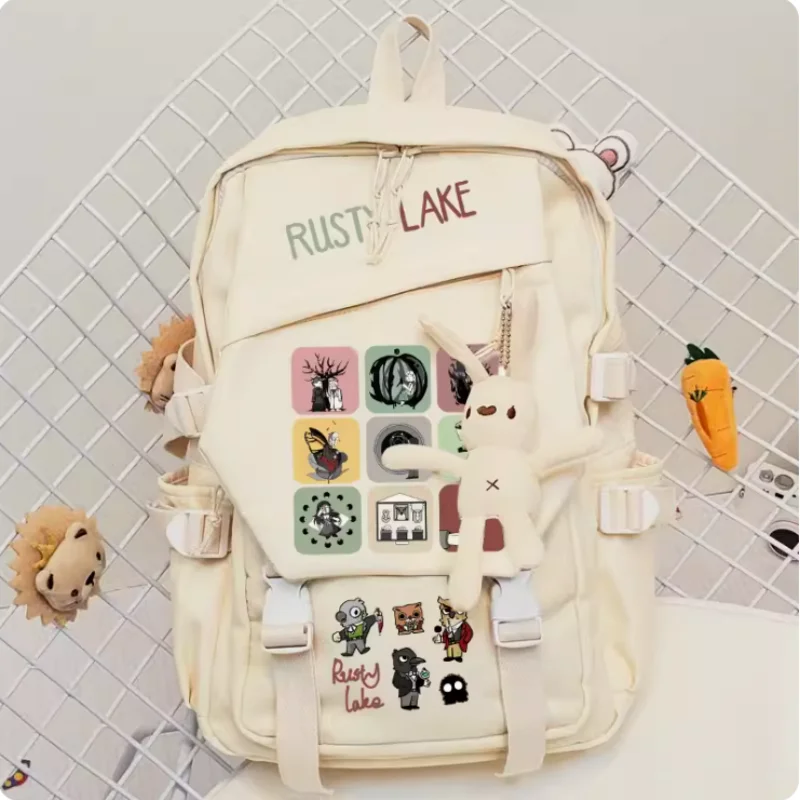 Anime rostigen See: Hotel Schult asche Mode lässig Gürtel Teenager Student Rucksack Handtasche b805