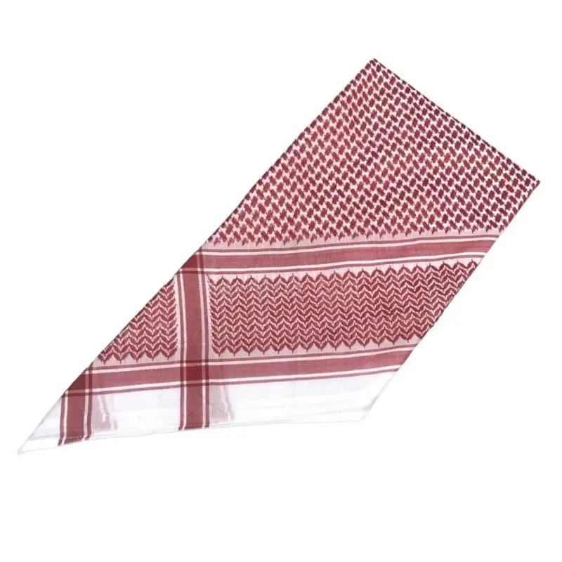 Religious Adult Keffiyeh Headscarf Turbans Jacquards Pattern Arab Scarf Outdoor Headscarf for Male Climbing Headscarf