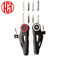Foldable Key Blade Uncut Flip Keys Universal Motorcycle Keys Blank Key for Benelli for Honda for Kawasaki with Magnetic bead