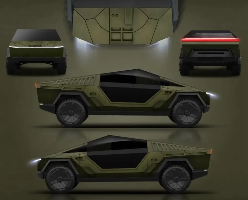 

For Tesla Cybertruck Pre Cut Car Body Film Cover Anti-fouling and Bra PPF Anti Scratch 8.5miltpu Car Transparent Protective Film