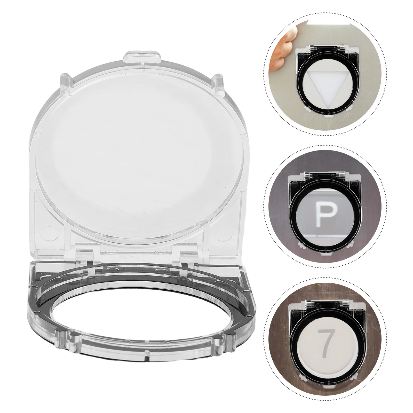 

2pcs Elevator Button Protector Clear Plastic Safety Switch Cover For Computer Washing Machine Dishwasher Push Button Shield