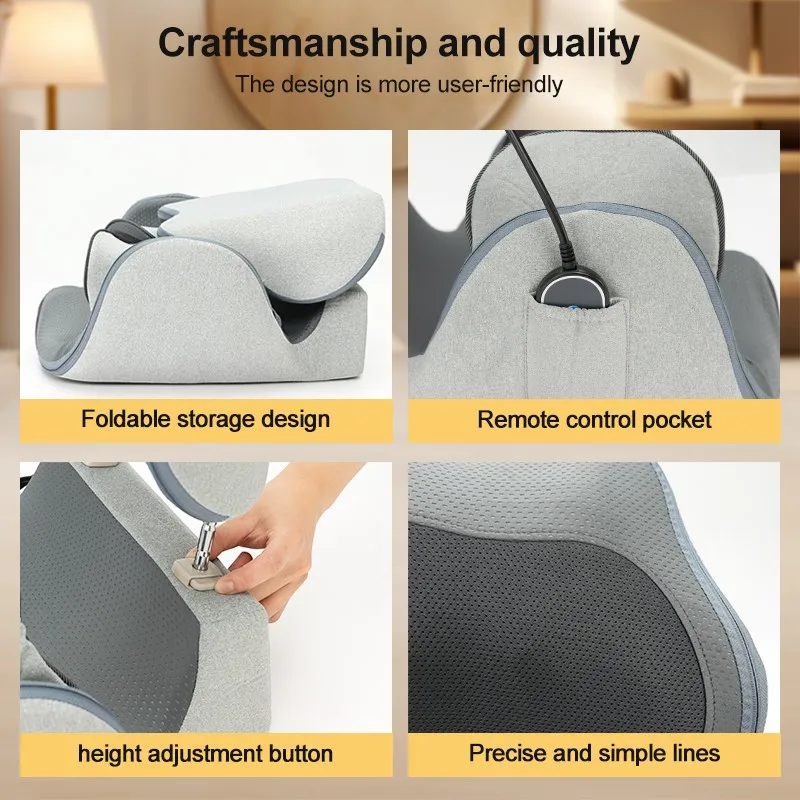 Dispositivo di riscaldamento lombare elettrico Massaggiatore Vibrazione regolabile Vita Supporto per colonna vertebrale Macchina per massaggio alla schiena Vita Masajeador