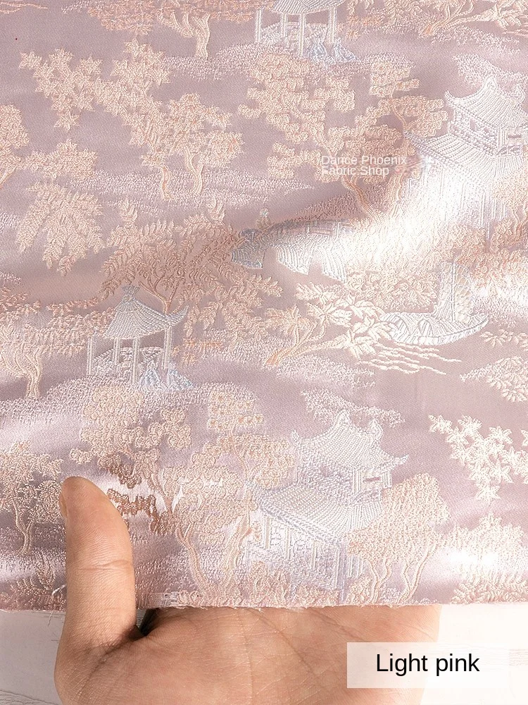 Jacquard Fabric Imitating Song Brocade Vest Fashion Chinese Style Clothing Diy Material Wholesale Cloth for By The Meter