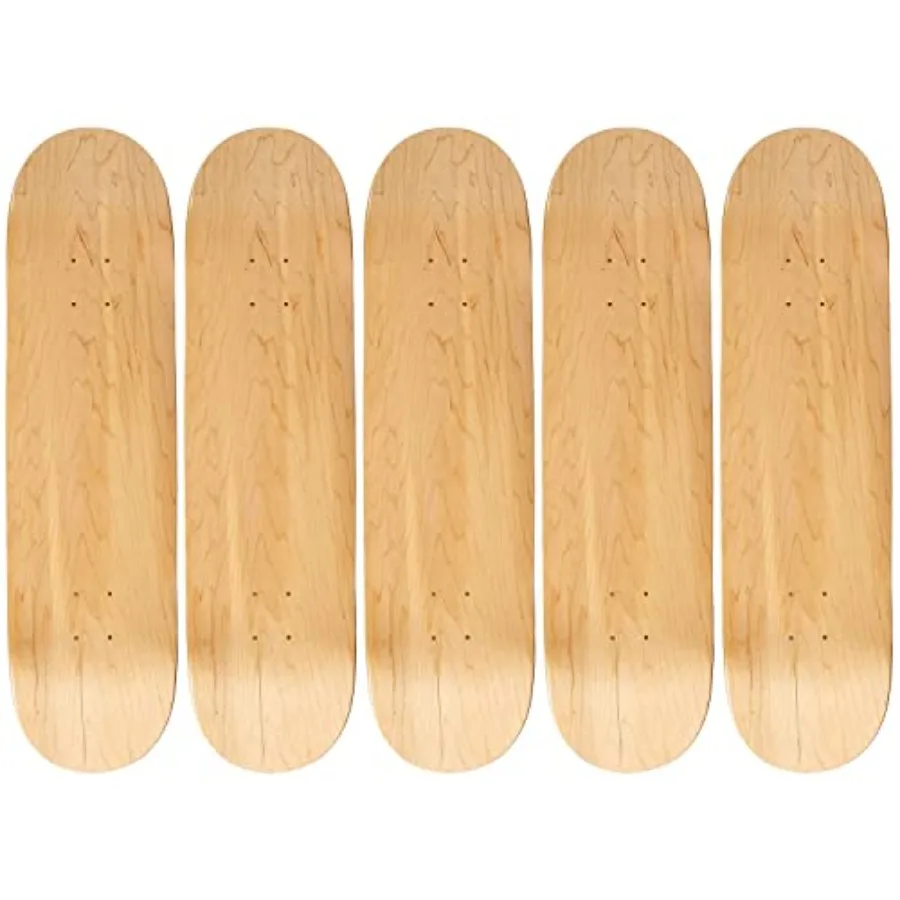 

5 Better Made Blanks Skateboard Decks 8 in Deck Natural