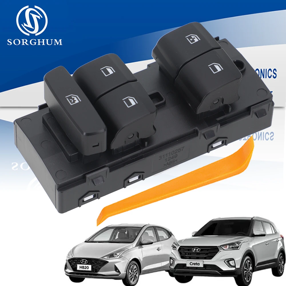 

BRAZIL ONLY 93571-R1210 Car Master Power Window Lifter Control Switch For Hyundai HB20 HB 20 2019 2020 2024 93571Q0210 299207299