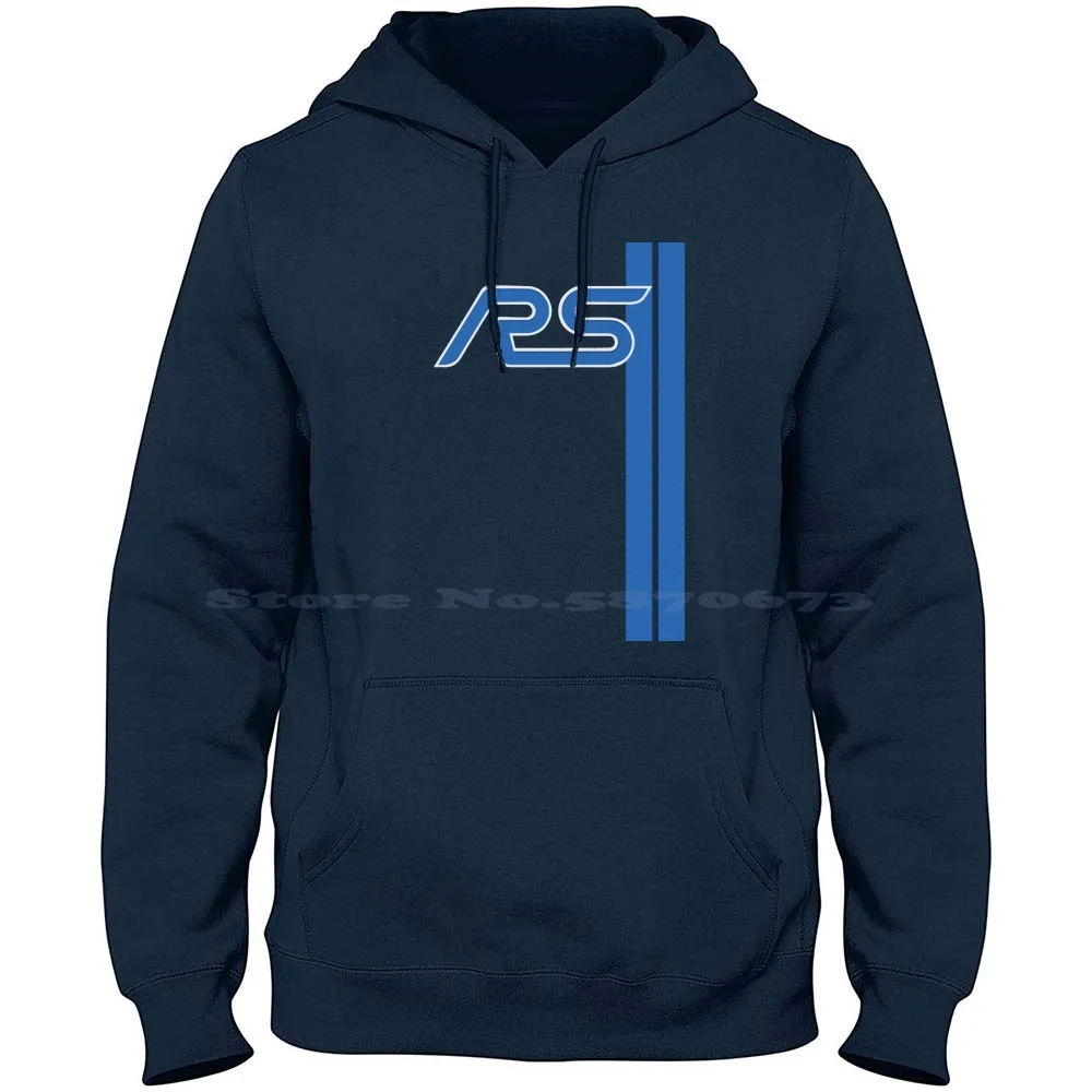 Rs Nitrous Blue Racing Stripes 100% Cotton Hoodie Rs St Fiesta St Rally Cross Rally X X Games Nitrious Wrc Wrx Sti Rallye