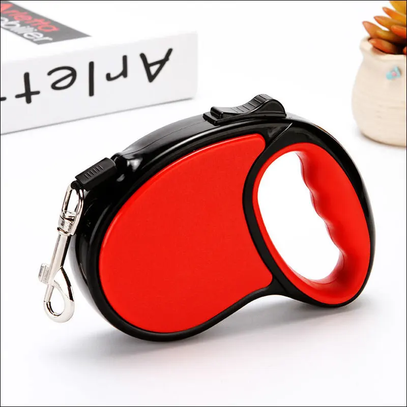Hot Selling Heavy Duty Retractable Dog Leash One Button Lock Anti Bite Anti Tangle Paw Print Durable Outdoor Pet Walking Leash