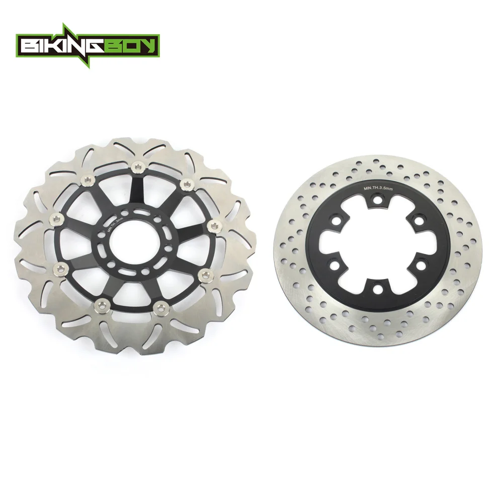 BIKINGBOY Front Rear Brake Discs Rotors Disks For Hyosung GT125 Naked 01-11 02 GT125R 06 07 08 09 10 11 GT250 Comet 03 04 05 Set