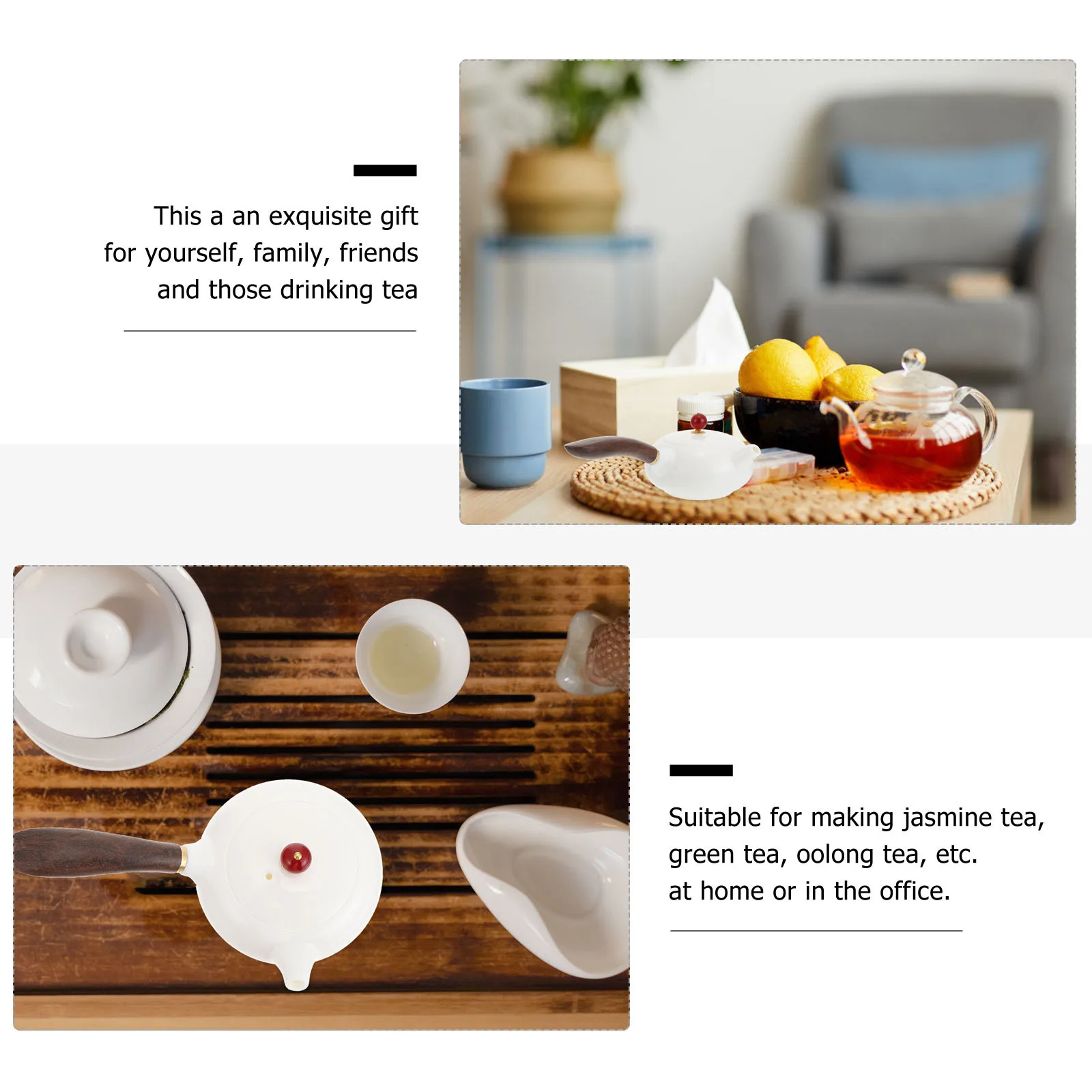 

Ceramic Built in Filter Screen for Home Office Small Teapot For Home Tea Teapot With Side H Maker Practical Gift