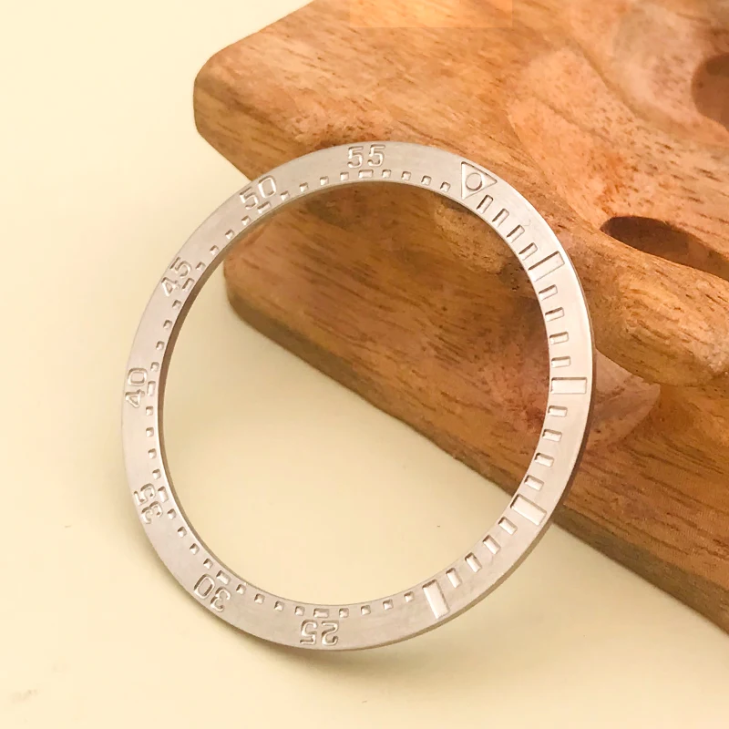 Mod 38mm seiko srpd skx007 skx009 bezel inserção plana aço inoxidável moldura sub anel skx esportes 5 relógio masculino casos peças presentes