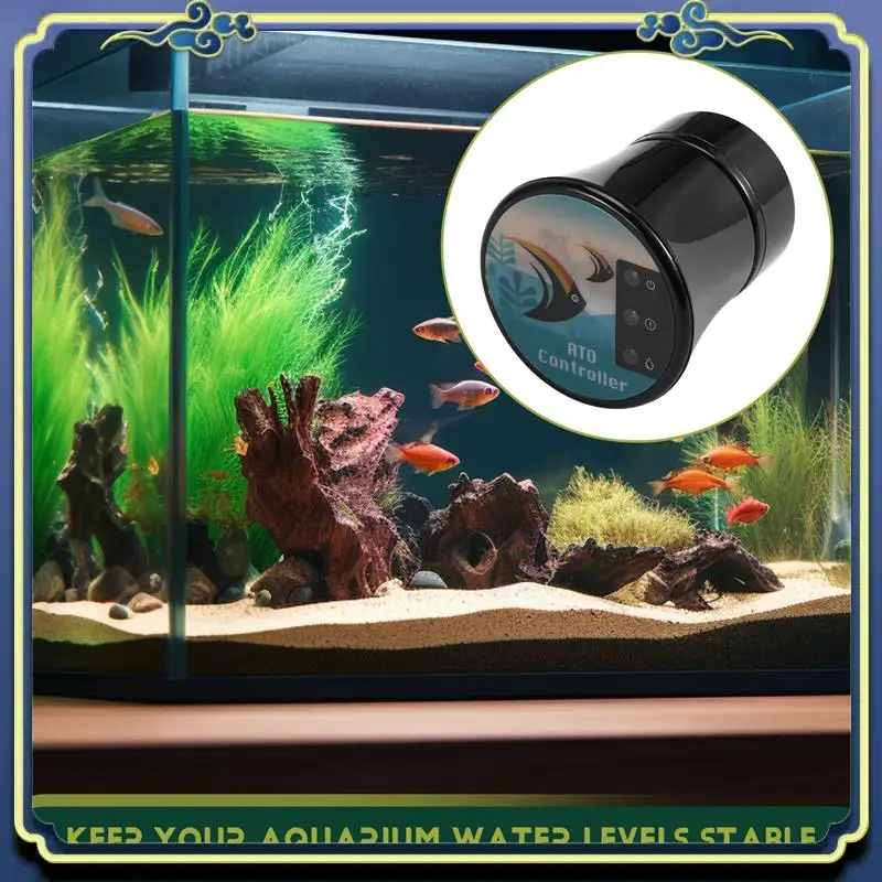 

Latest Smart ATO System For Aquariums Auto Top Off Water Filler With Magnetic Installation Max Tank Thickness 12.5Mm US Plug