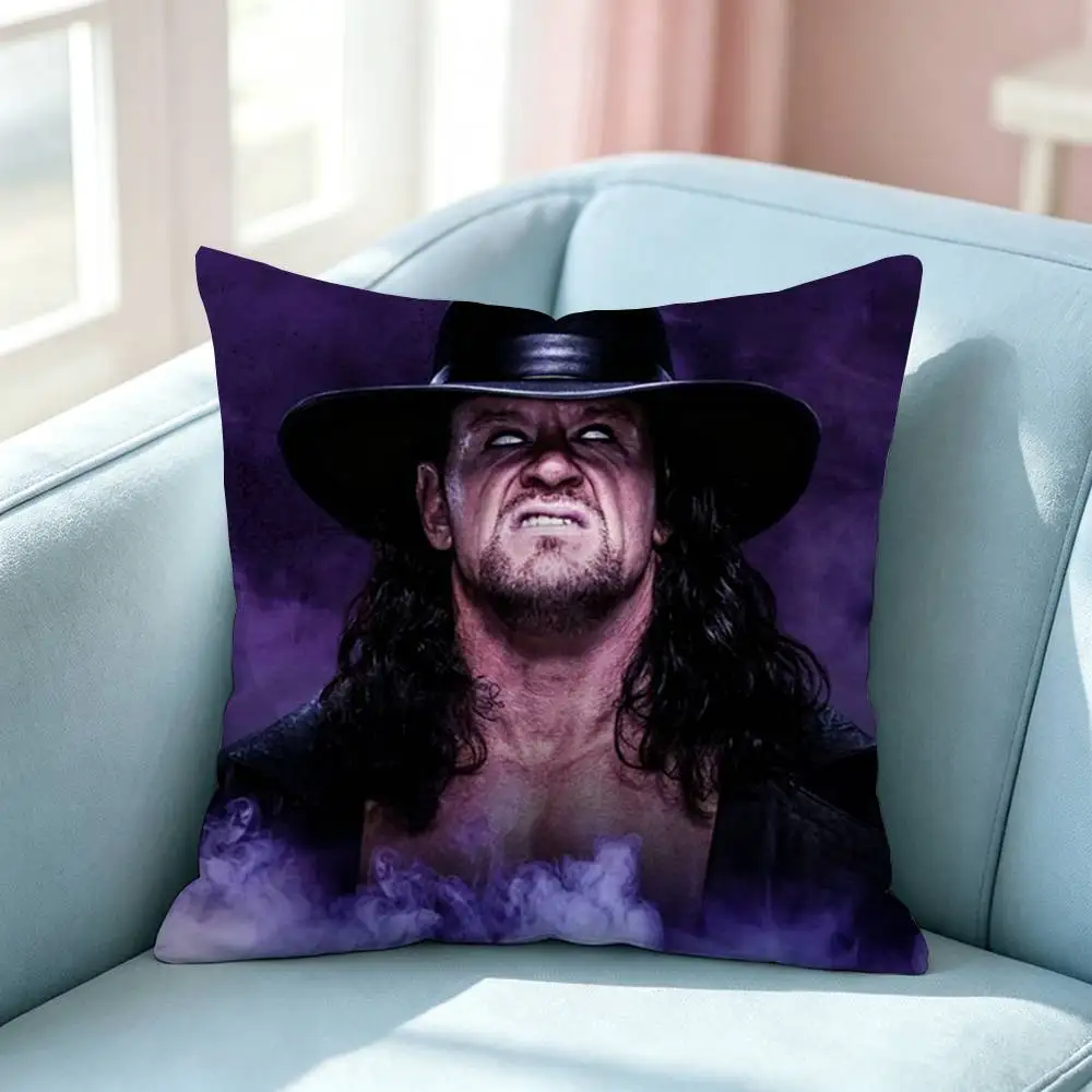Superstar The U-Undertaker Pillow Case Square Double-Sided Sofa Cushion Cover Bedroom Bedside Pillow