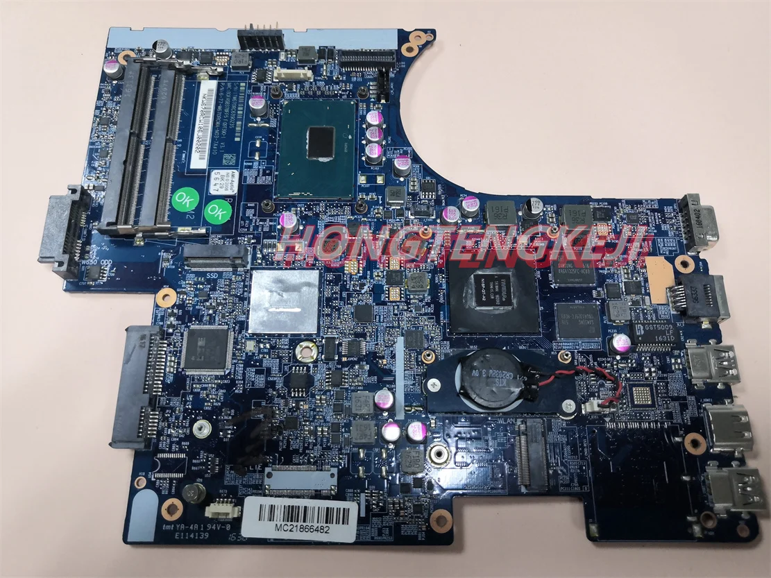 

Used laptop motherboard FOR CLEVO W670RNQ W670RNQ1 6-71-w65r0-DN3 with i7-6700hq and GTX950M TEST OK