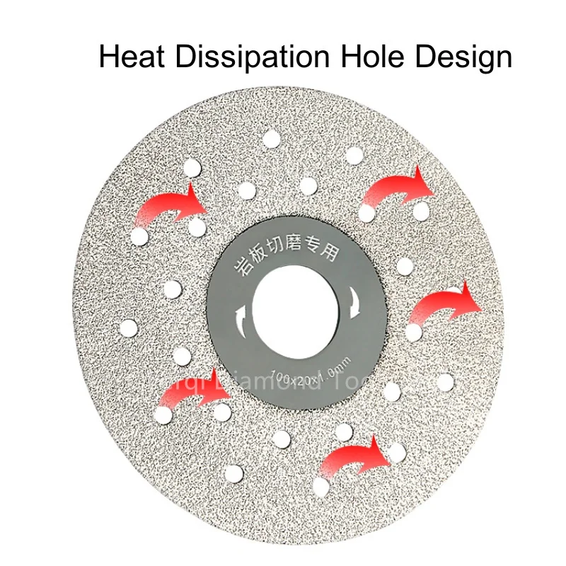 Disque de Coupe Diamanté à Sec, pour Machine à Marbre, Meuleuse d'Angle, Porcelaine, Carreaux de Céramique, Marbre, 4 Pouces, 100mm