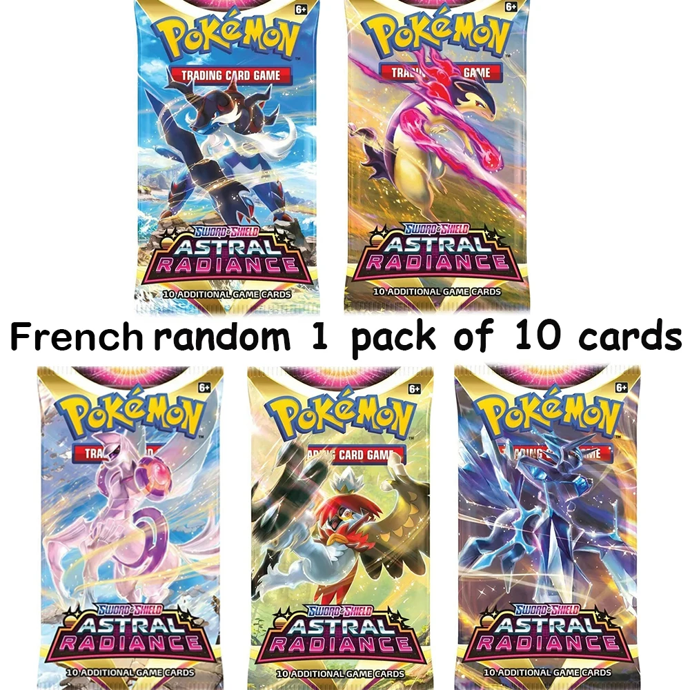 1 Pack Franse Versie Pokemon Kaarten Game Collection Battle Carte Trading Cards Engels V Max Trainer Kids Speelgoed Ervaring Pakket