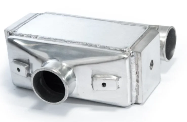 76MM Water to Air Intercooler 12x11x4.5 Inch, Bar and Plate Core with 3 Inch Inlet Outlet for Racing