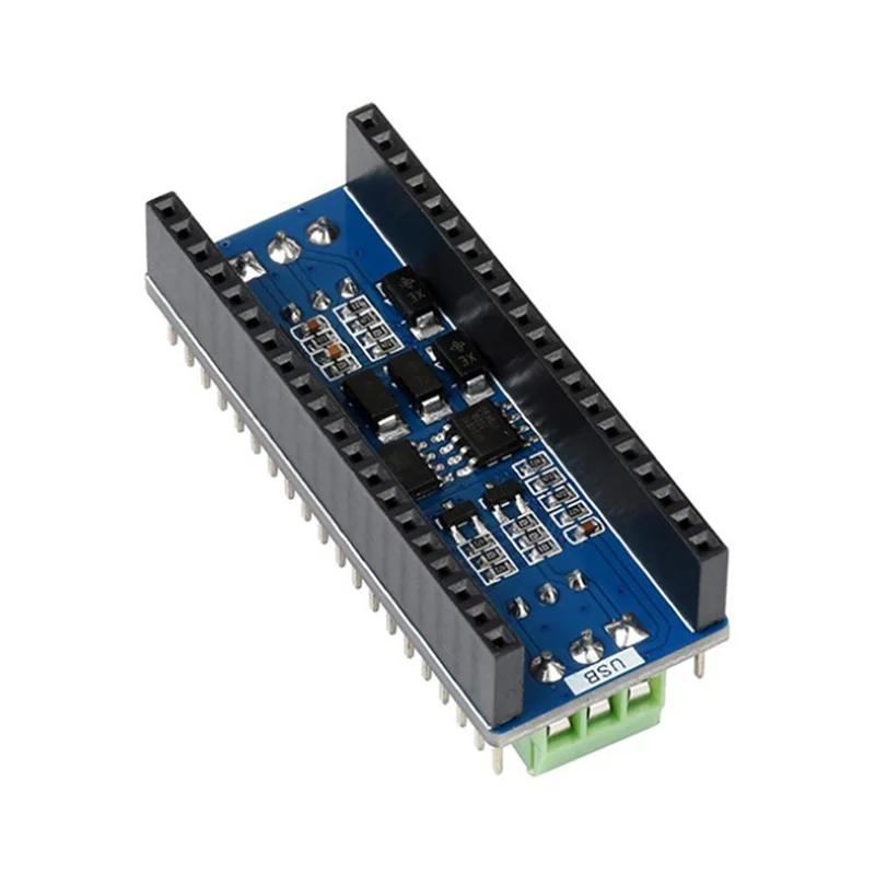 B68C 2X Pico-2CH-RS485, 2-канальный модуль RS485 для Raspberry Pi Pico, трансивер SP3485, UART к RS485, стандартный разъем Pi Pico