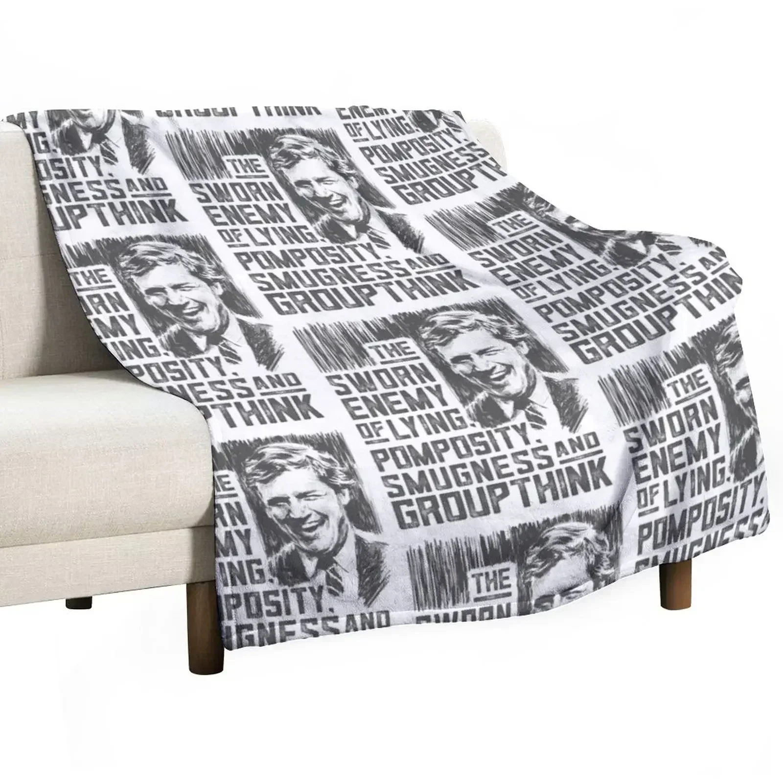 Drawing of Tucker - The Sworn Enemy Throw Blanket Vintage sofa bed Blankets