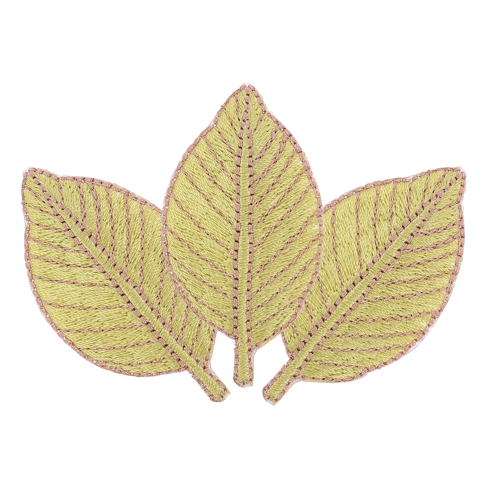 

3pcs Leaf Shape Embroidered Barrettes Durable Aluminum Alloy Cute Green Hairpins For Women Girls Simple Clamps Accessories