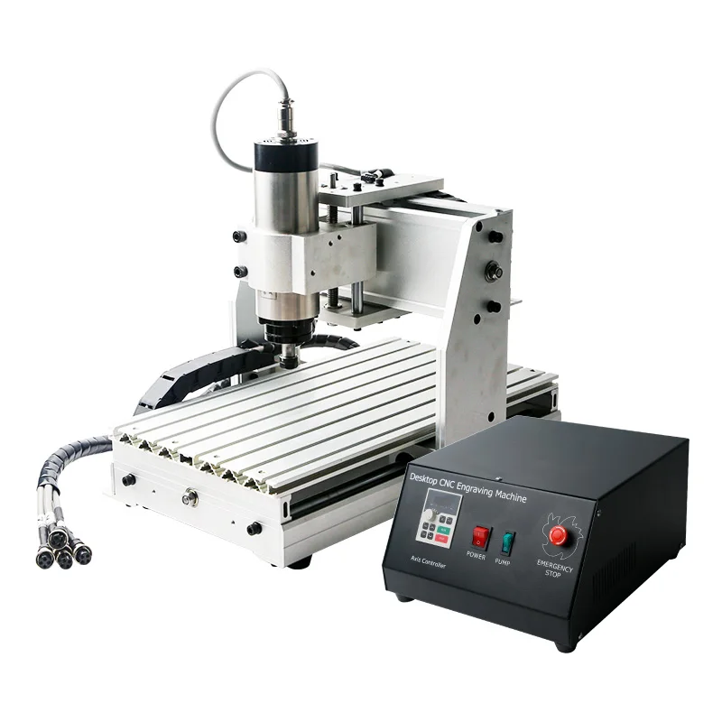 

DIY Mini CNC Machine Tool 3020 4 Axis 800w Mini Bench Lathe Is Suitable for Woodworking PCB Engraving Metal Cutting